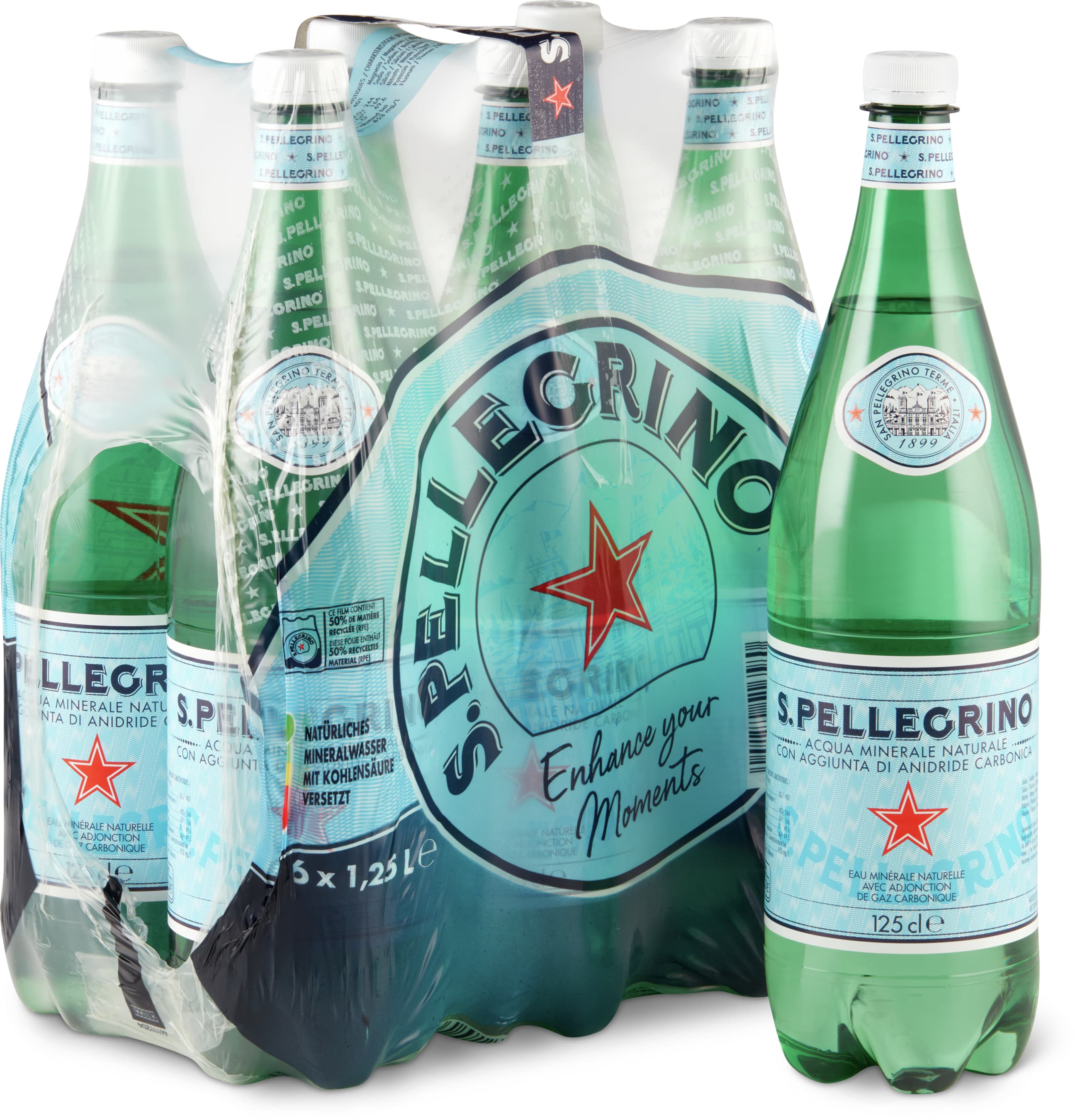 Sanpellegrino Acqua minerale gassata 6x1.25l